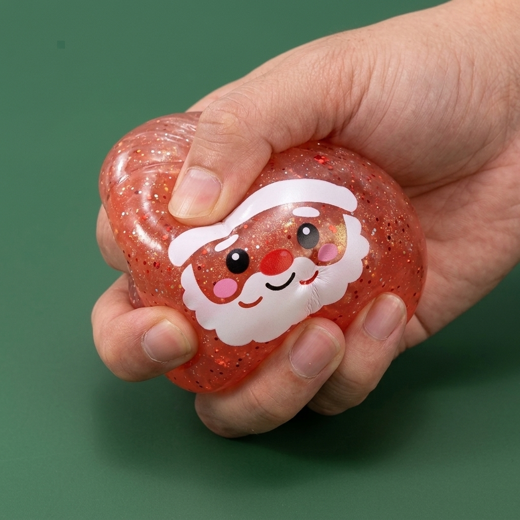 Dumpling Squishy Mystery Candy Navidad — efecto slow-rise, la espuma recupera su forma