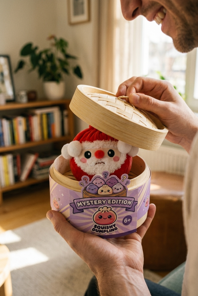 Unboxing de Dumpling Squishy Mystery Navidad