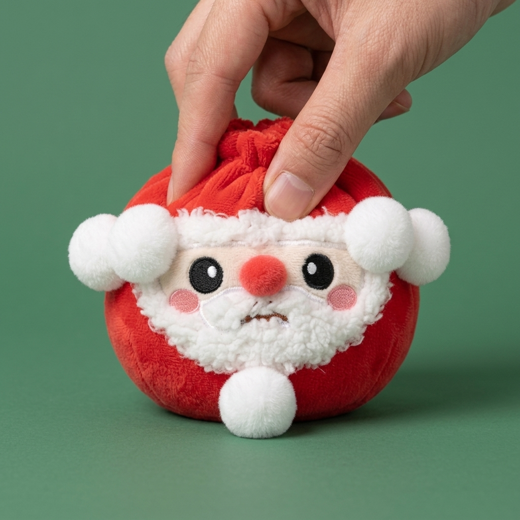 Dumpling Squishy Mystery Navidad apretado, material squishy