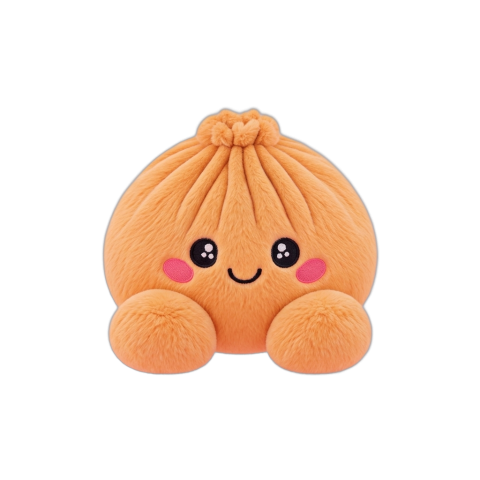 Squishy Dumpling Orange Mandarina — squishy antiestrés slow-rise