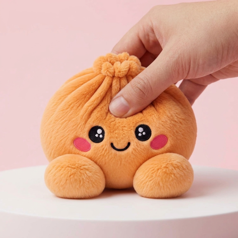 Squishy Dumpling Orange Mandarina apretado, material squishy