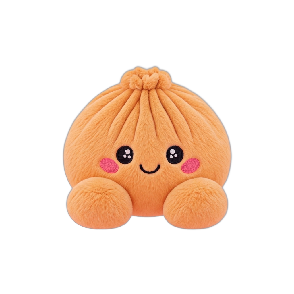Squishy Dumpling Orange Mandarina — squishy antiestrés slow-rise