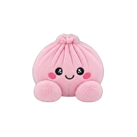 Dumpling Squishy Rose Peluche Peonía — squishy antiestrés slow-rise