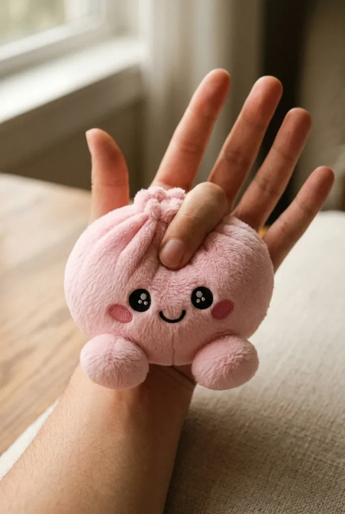 Dumpling Squishy Rose Peluche Peonía apretado entre los dedos