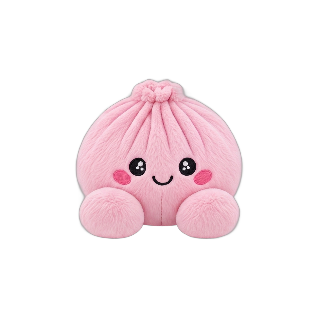 Dumpling Squishy Rose Peluche Peonía — squishy antiestrés slow-rise