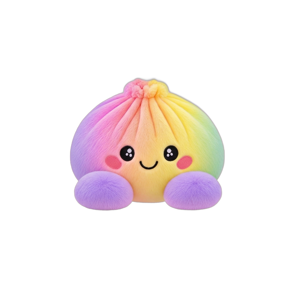 Squishy Dumpling Arcoíris Pastel — squishy antiestrés slow-rise