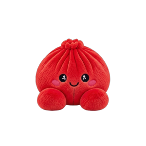 Dumpling Squishy Peluche Rojo Rubí — squishy antiestrés slow-rise