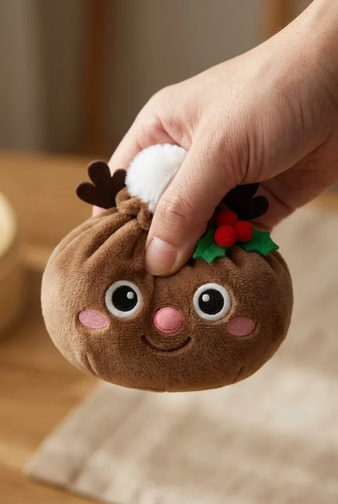 Dumpling Squishy Reno de Navidad apretado entre los dedos
