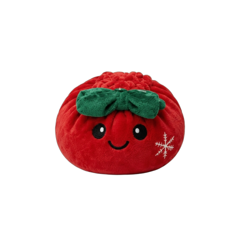 Squishy Dumpling Lazo Navideño Rojo — squishy antiestrés slow-rise