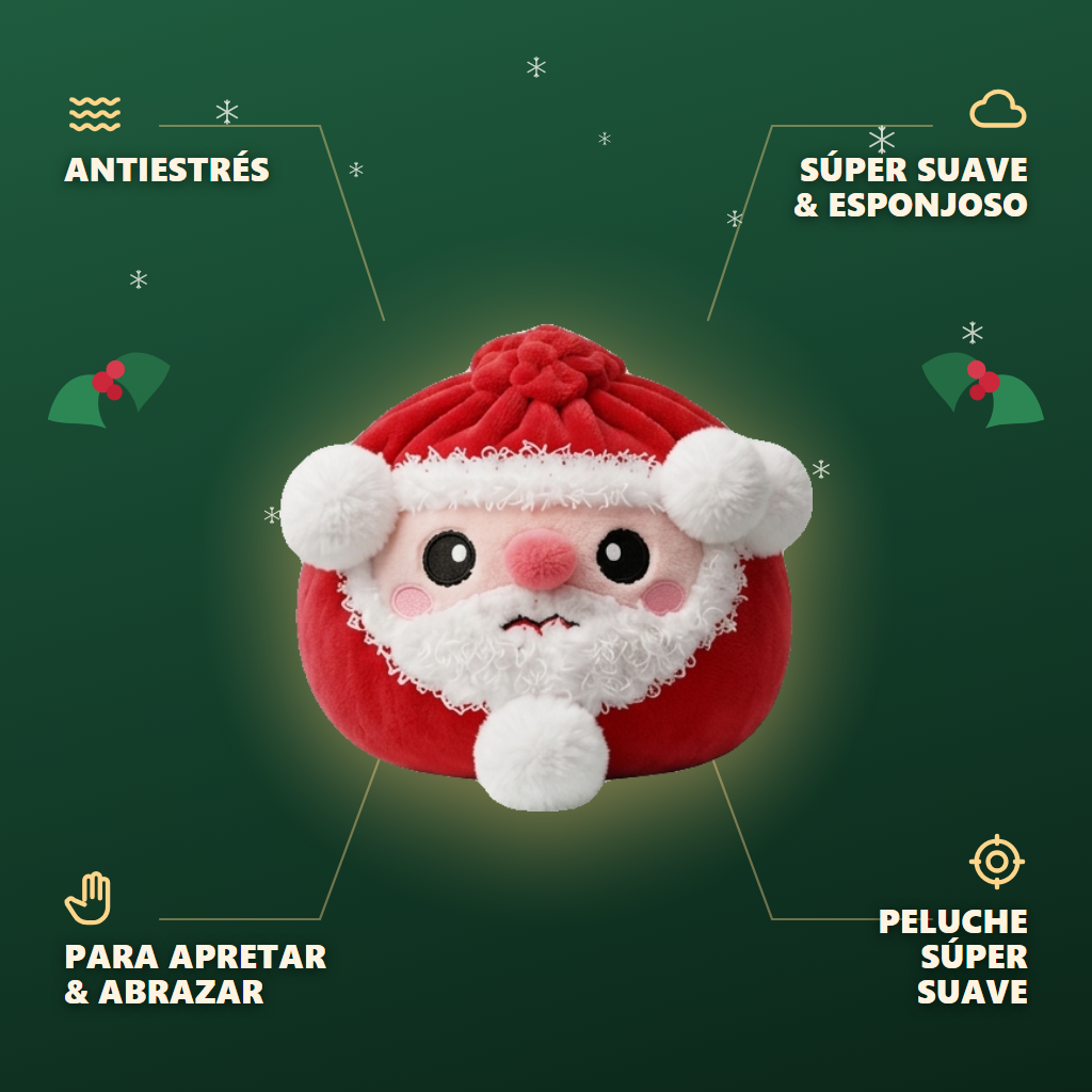 Squishy Dumpling Santa Claus — antiestrés, ultra blando, efecto slow-rise
