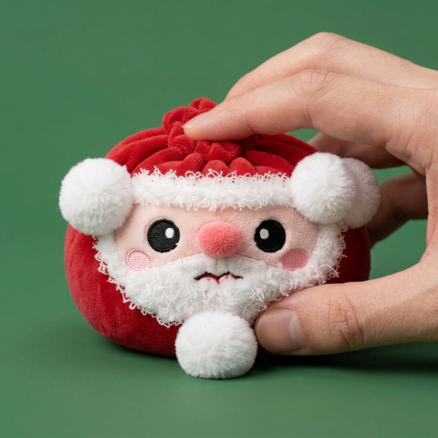 Squishy Dumpling Santa Claus apretado, material squishy