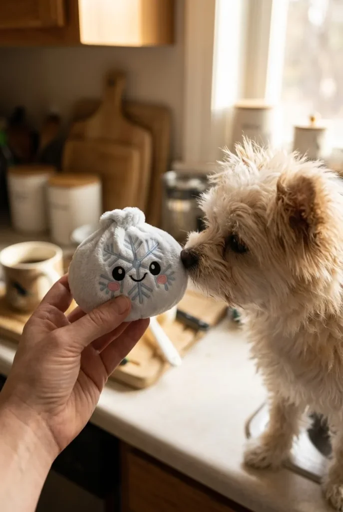 Snowflake Dumpling Squishy Invierno y un animal