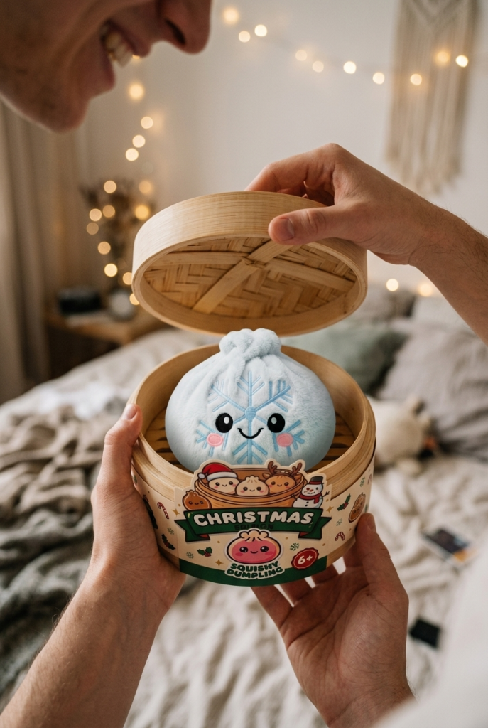 Unboxing de Snowflake Dumpling Squishy Invierno