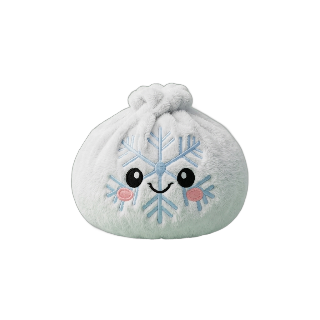 Snowflake Dumpling Squishy Invierno — squishy antiestrés slow-rise