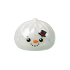 Dumpling Squishy Glitter Muñeco de Nieve — squishy antiestrés slow-rise