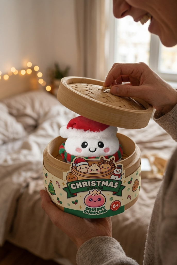 Unboxing de Squishy Dumpling Muñeco de Nieve Peluche