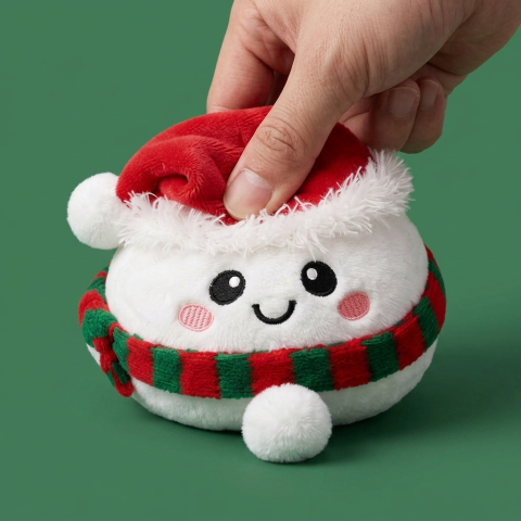 Squishy Dumpling Muñeco de Nieve Peluche — efecto slow-rise, la espuma recupera su forma