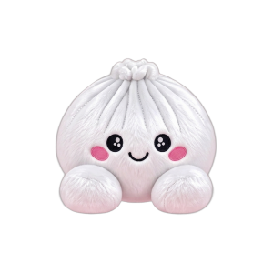 Squishy Dumpling Peluche Blanco Clásico — squishy antiestrés slow-rise