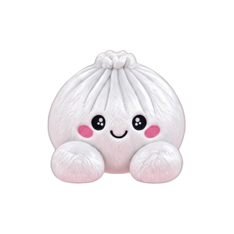 Squishy Dumpling Peluche Blanco Clásico — squishy antiestrés slow-rise