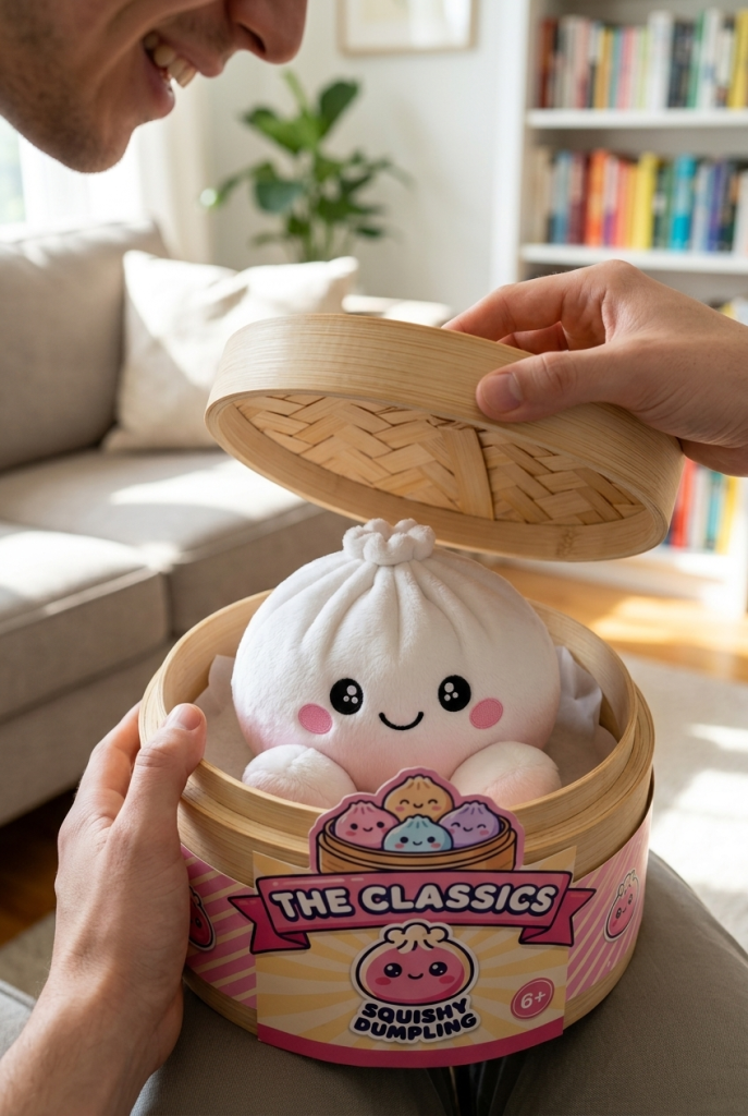 Unboxing de Squishy Dumpling Peluche Blanco Clásico
